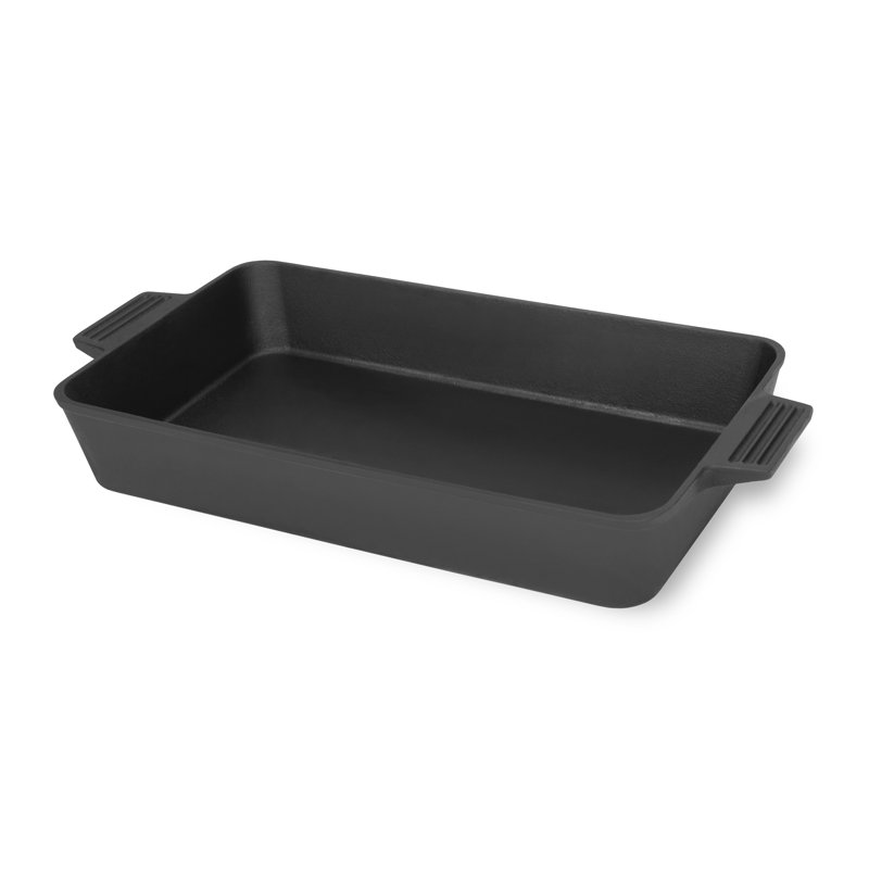 Bayou Classic Rectangle Cast Iron Baker Bakeware