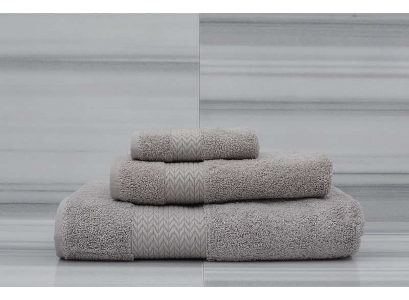 Ensemble de serviettes 6 pièces en coton turc, Acier