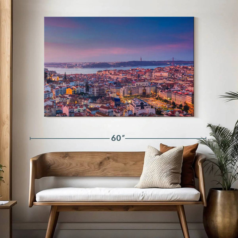 Nicci Lisbon Morning Scenery, H 34 po x l 51 po