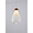 1 - Light Single Pendant With A White Glass Shade