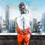Danali Woman In Red - No Frame Print on Metal