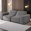 Canapé modulaire 83,6 po à 3 places en tissu chenille scintillant capitonné 83,6 po-1523495745
