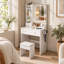 Vanity with Mirror and Seat-969745082