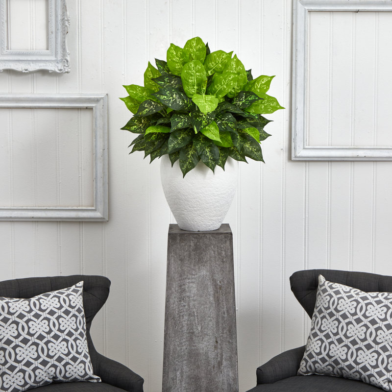 Plante artificielle de 16 po en pot à fleurs
