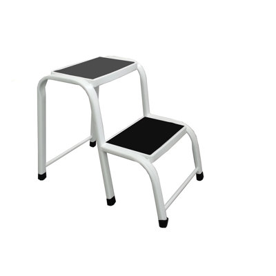 2-stufiger Tritthocker aus Stahl