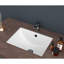 Lavabo de salle de bain vasque rectangulaire en céramique avec trop-plein 20,25 po Manzoli Hokku Designs