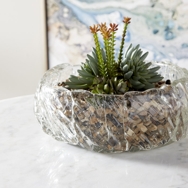 Clearly Thorough Glass Decorative Bowl