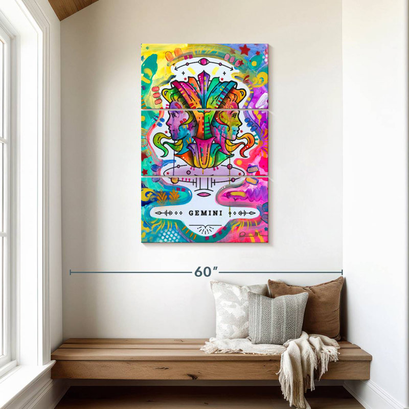 Gémeaux colorés Adella, H 45 po x l 28 po