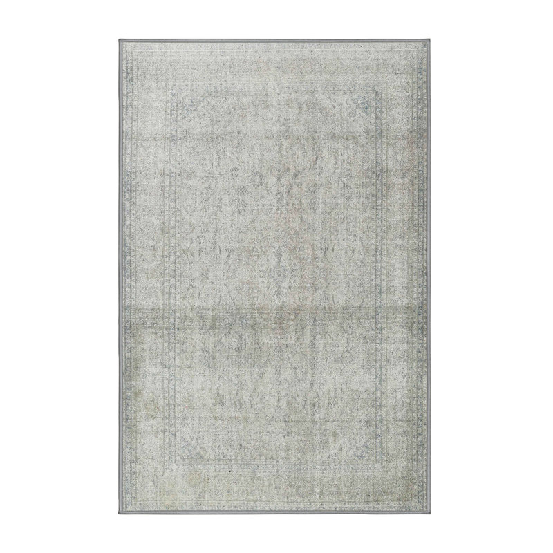 Tapis gris/beige traditionnel Mastroianni, Rectangle 4 pi x 6 pi