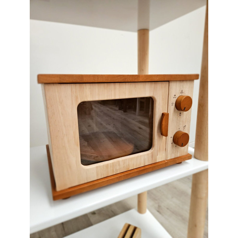 Four à micro-ondes en bois