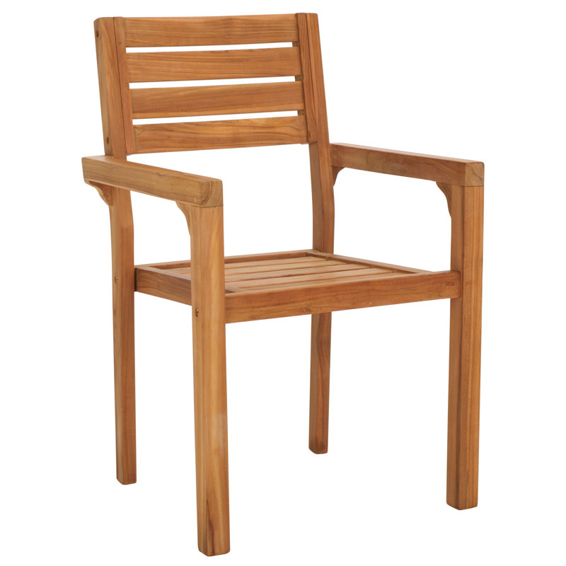 Leon Outdoor Teak Dining Armchair