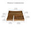 Grand plateau de service en bois massif Flavio - ensemble de 3