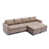 Lin 100 % brun est en rupture de stock