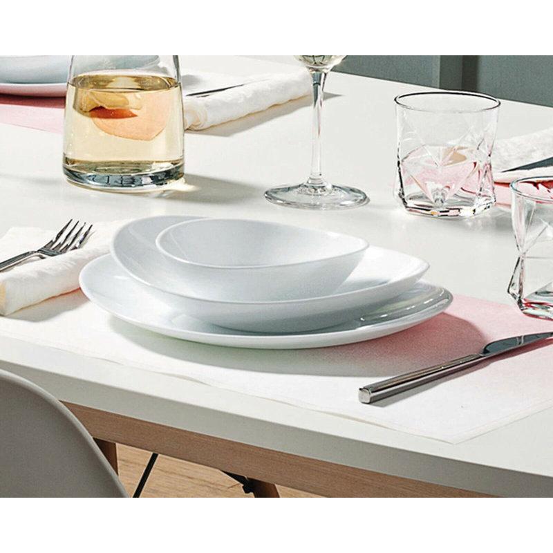 6 X Prometeo Opal Glass Soup Bowls
