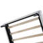 Lit plateforme simple tapissier avec tête de lit en forme de patte d'animal et DEL, rose