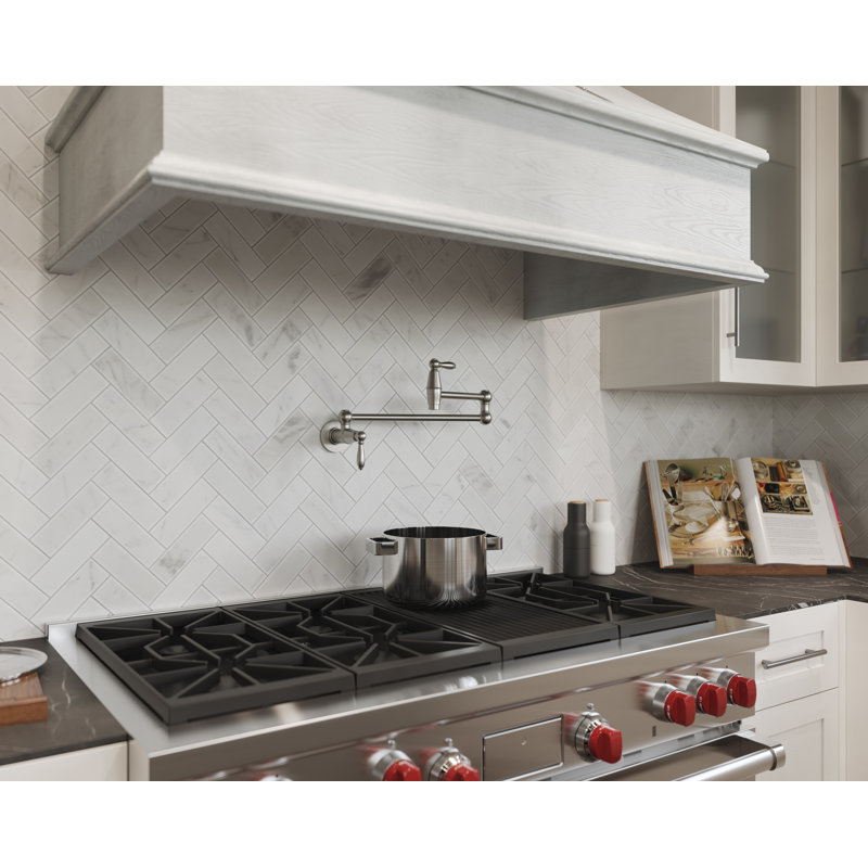 Port Haven Pull-Down Pot Filler, Stainless Steel