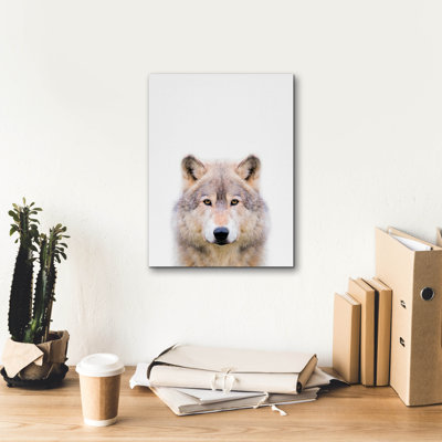 «Wolf» par Tai Prints, art mural sur toile, 12 po x 16 po