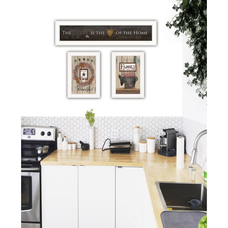 «The Primitive Kitchen vignette», 3 pièces, Blanc