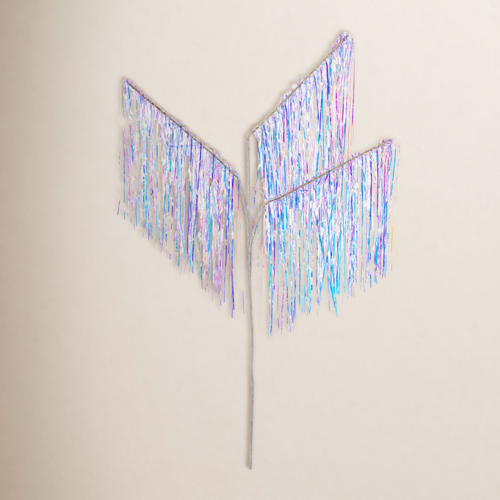 Tinsel Icicle Stems, White
