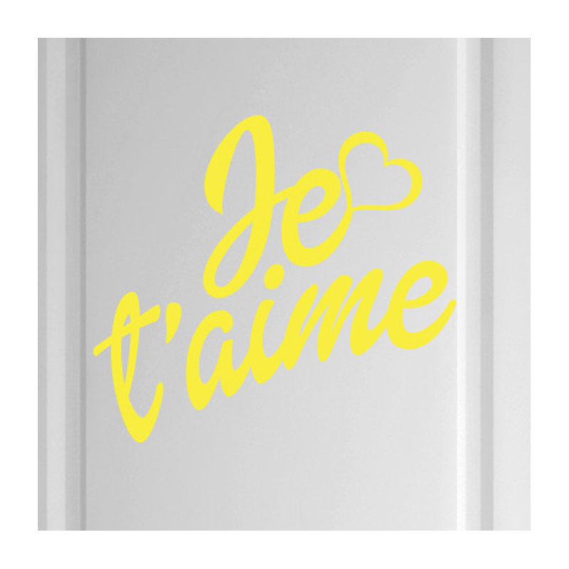 Wall Decal, Bright Yellow