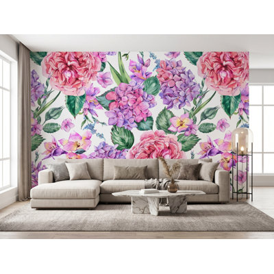 Wall Mural, 125"W x 125"H, Pre-Pasted Paper
