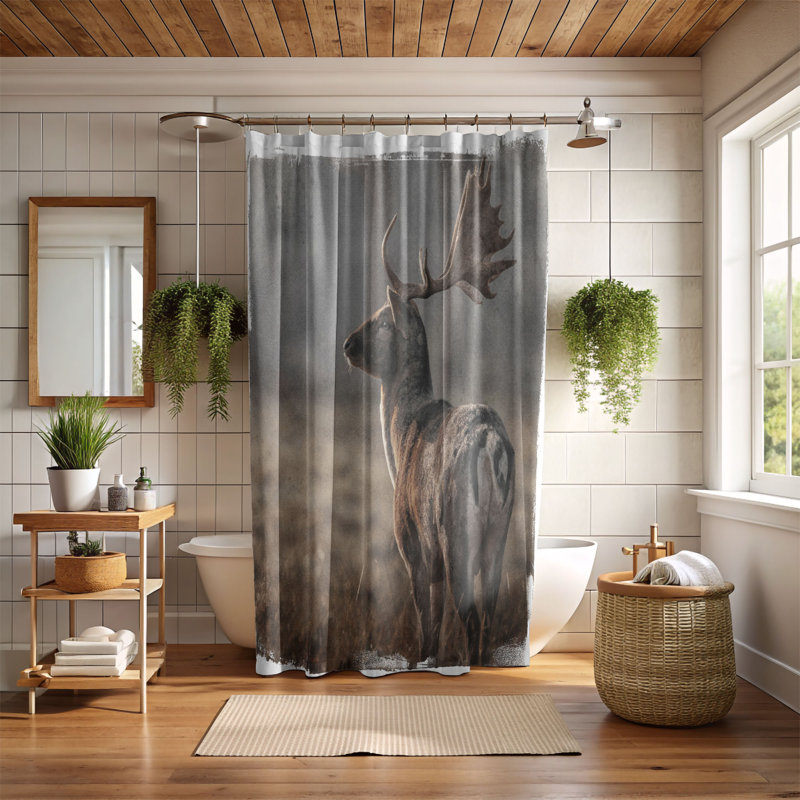 Tassa Shower Curtain, 74"H x 71"W
