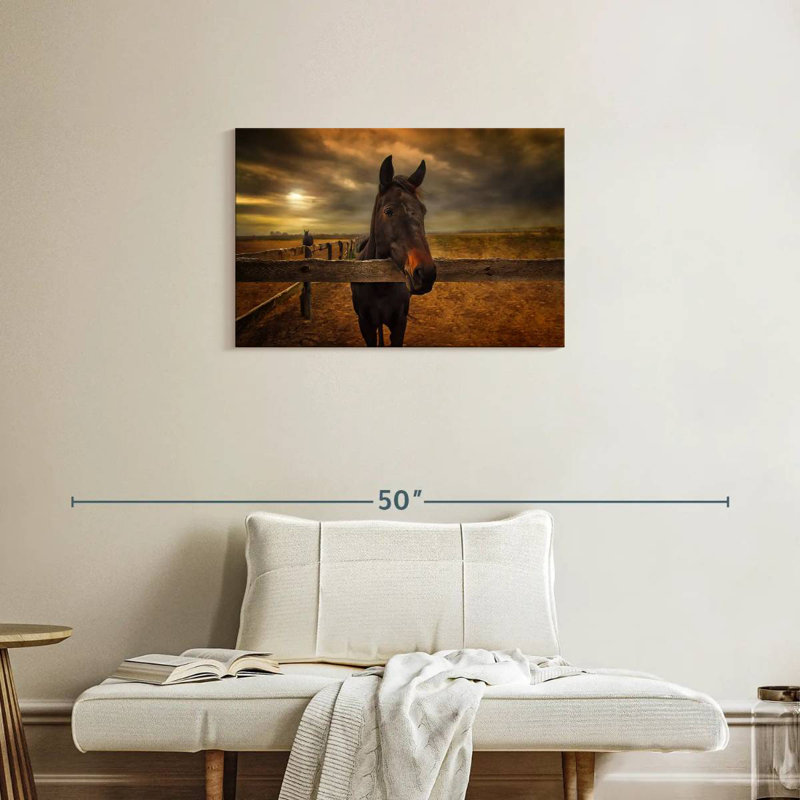 Brampt Farm Horse, 20" H x 30" W