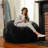 Saxx 4Ft - Large Round Bean Bag For Adults - Luxuriously Soft Plush Faux Fur-1876067954