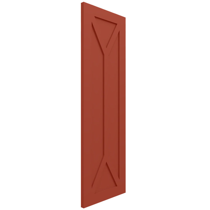 Volets à panneau plat, Feuilles colorées, 39", 18"
