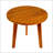 Acacia Round Outdoor Side Table With Slat Panel Design, Durable And Weather-Resistant For Versatile Use