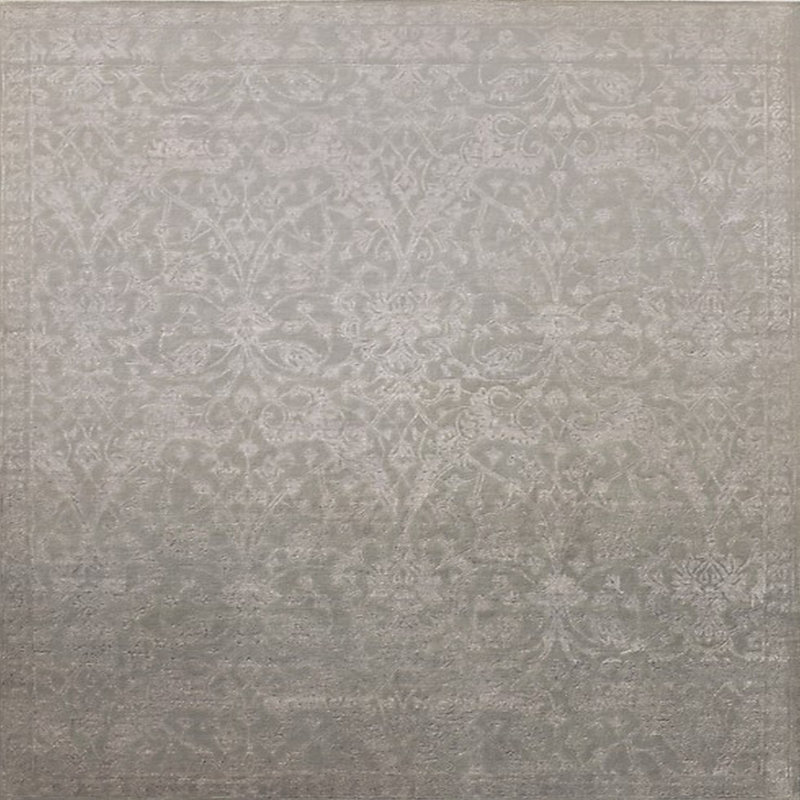 Tapis oriental gris Hanwell, Carré 3 pis