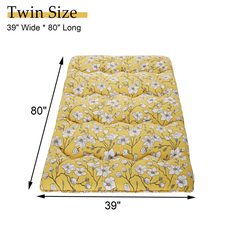 Matelas de futon japonais Magnolia Flower, Lit simple