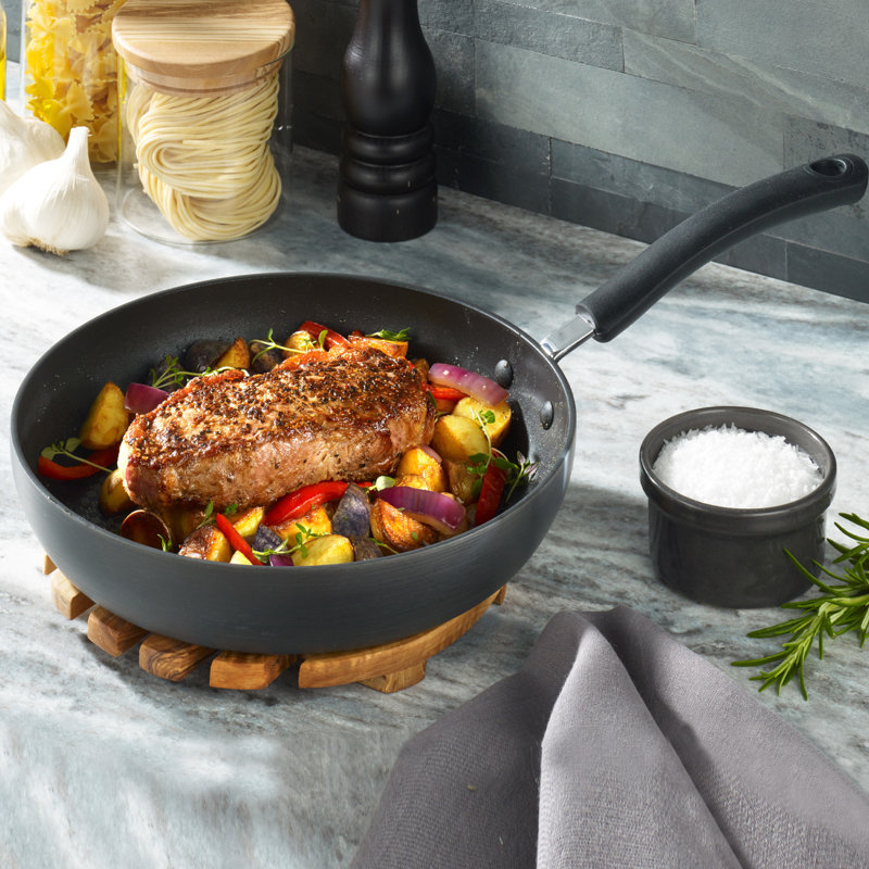 T-fal 10-Inch Black Aluminum Non-Stick Fry Pan with Lid