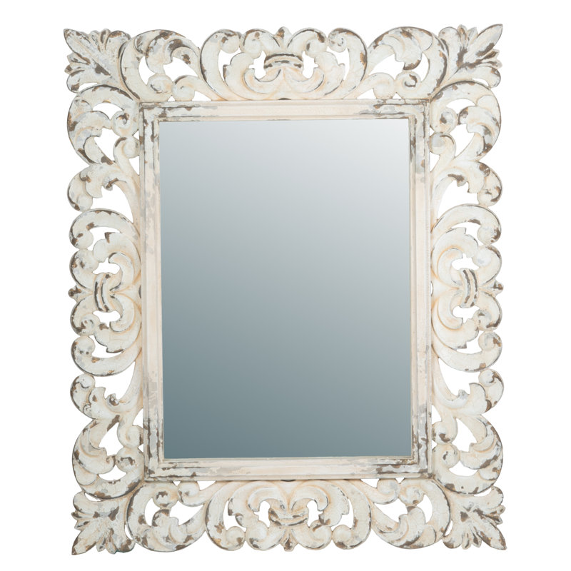 Blanding Wood Flat Wall Mirror