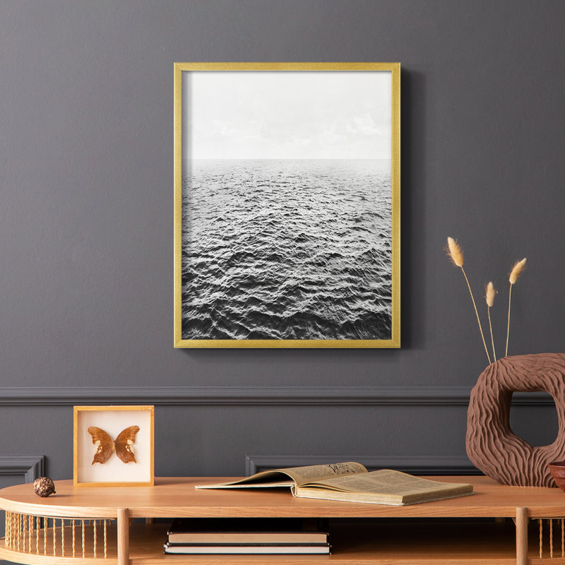 Rolling In Framed Print - Solid Wood, 10" H x 8" W