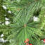 Arbre de Noël à l'envers 7,5 pi avec baies artificielles, pattes du père Noël et aiguilles de pin en PVC