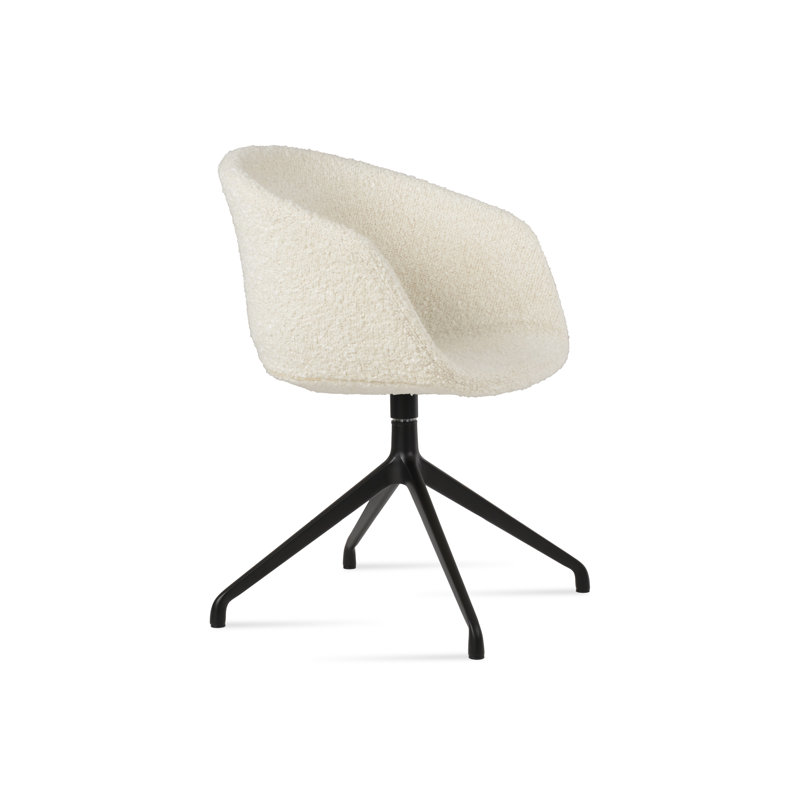 Fauteuil pivotant Tribeca Spider, Noir, Blanc cassé