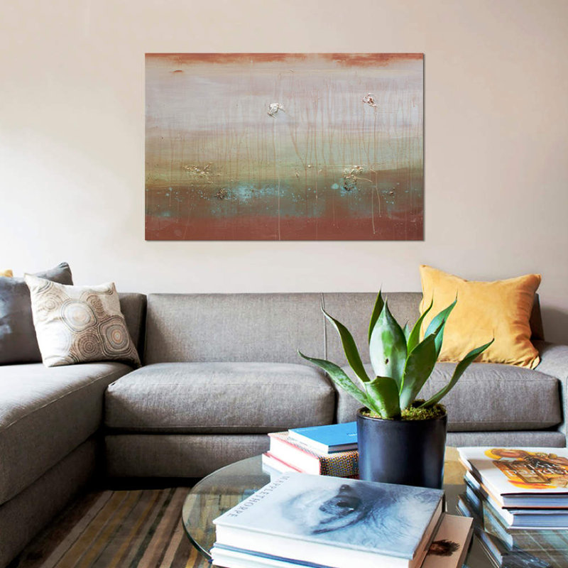 Copper Waves Cresting by Kent Youngstrom - Wrapped Canvas Painting, 66.04 cm H x 45.72 cm W x 1.91 cm D