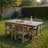 5-Piece HDPE Outdoor Dining Set With Weather-Resistant Patio Table And Chairs-599020458-599020461