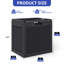 Balconera Deck Box 55.9cm W 118L Lockable Deck Box in Black