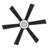 60“ Modern Large 6-Blade Ceiling Fan With LED Lights and Remote Control-2108759257-2108759261