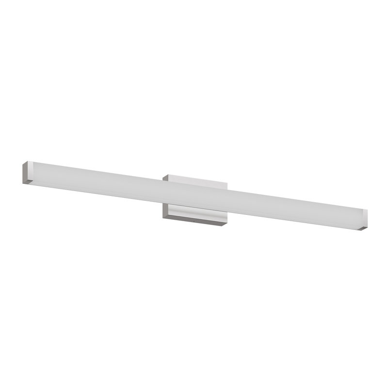 Applique murale pour salle de bain moderne à DEL, H 2,8 po x l 40,6 po x P 4,3 po, Chrome chrome, 24 W
