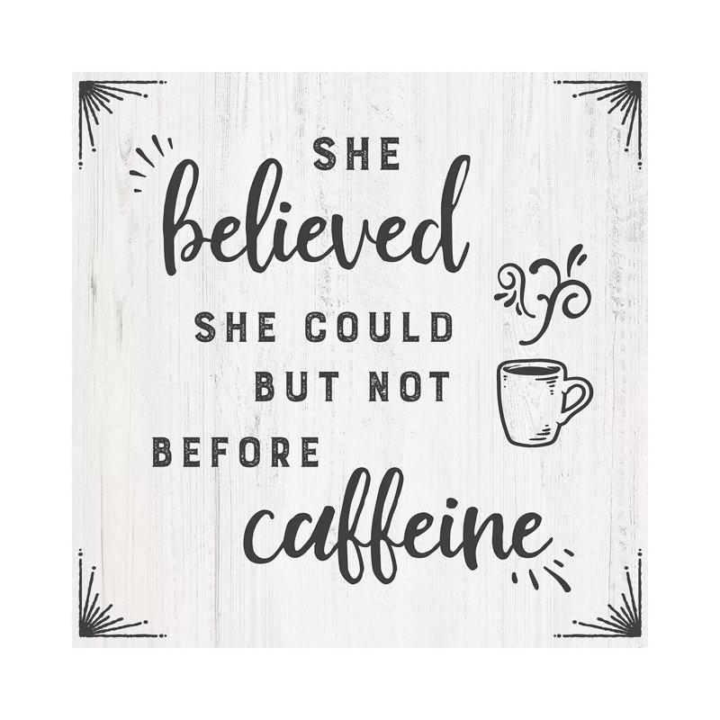Caffiene - Print on Canvas, Wrapped Canvas, 93.98cm H x 93.98cm W x 1.91cm D