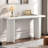 Console Table Modern Console Table With L-shaped Legs And Round Corners-910433273