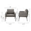 Fauteuil d'appoint Weston, kaki foncé Weston