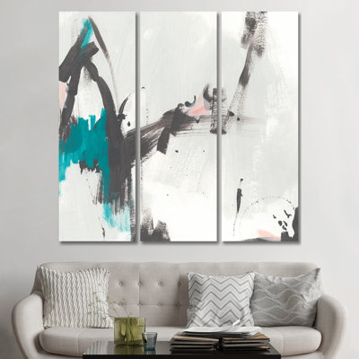 Extant I - ensemble d'art mural sur toile tendue (ensemble de 3)