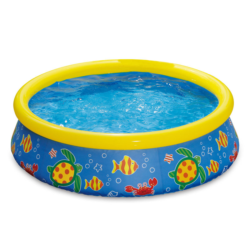 Summer Waves Round Inflatable Pool 15'' H x 180'' W x 180'' L
