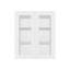 Meuble de cuisine mural, 2 portes, 3 étagères, vitres non comprises, à monter soi-même, 30,5 cm (P) x 76,2 cm (L) x 91,4 cm (H), blanc-120544257