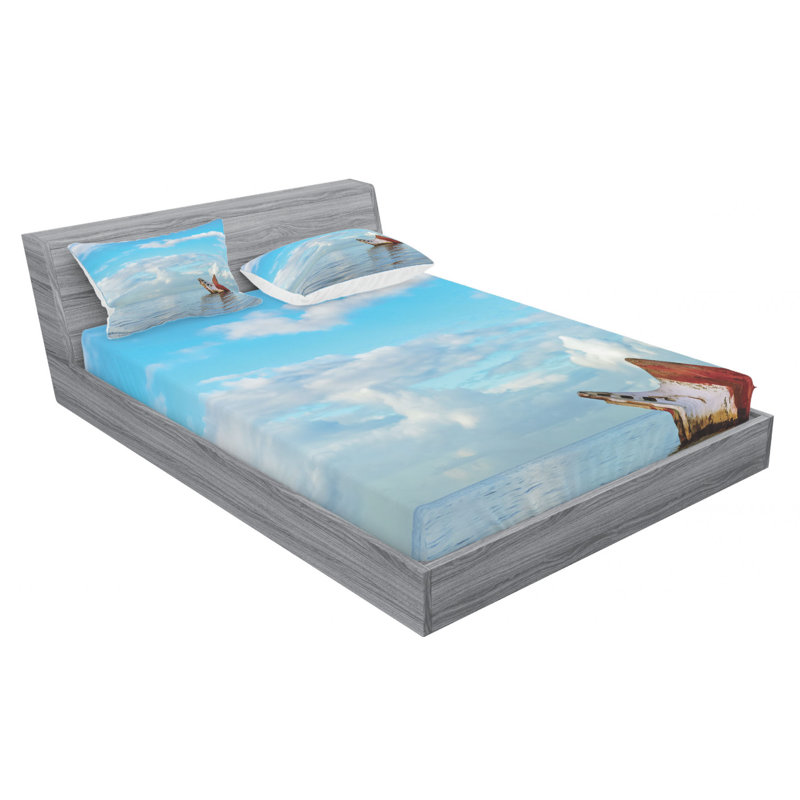 Microfiber Sheet Set, Full Sheet Set with Fitted Sheet