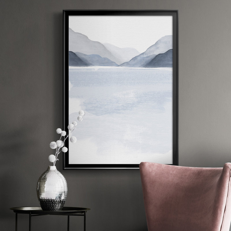 Glacial Lake I - reproduction d'art sur toile, Noir, H 42,5 po x l 30,5 po x P 1 po